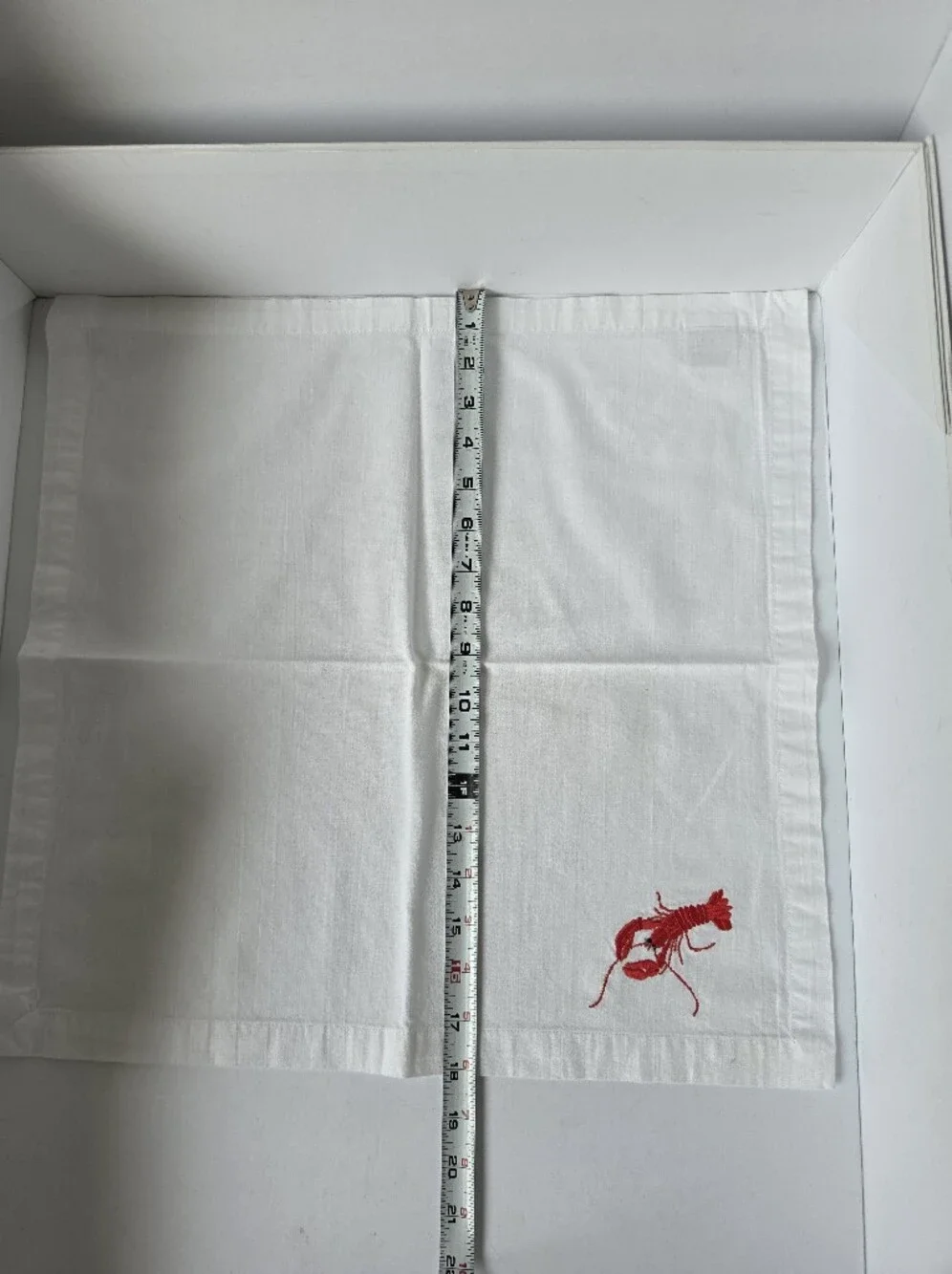 Zina Vasi Embroidered Lobster Napkins - Set of 3